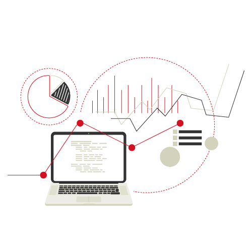 Ordinateur avec des statistiques